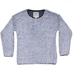 True Grit Dylan Solid Frosty Tipped Crew Sweater
